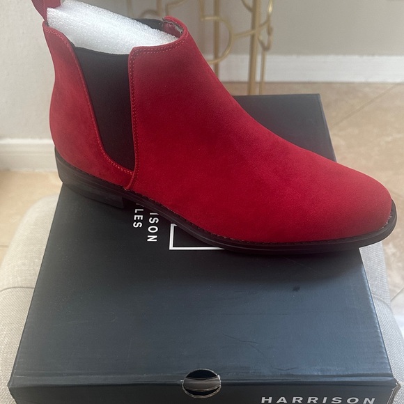 HARRISON MYLES  Mens  Suede  High Ankle Casual Chelsea Boots - Picture 1 of 4